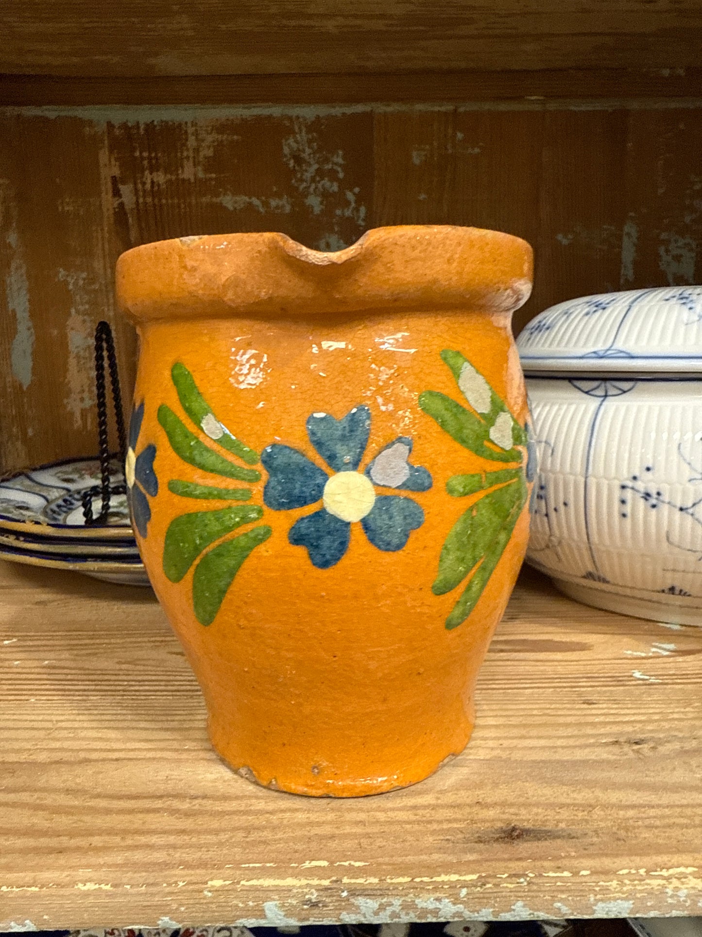 Brown Pottery Pitcher
