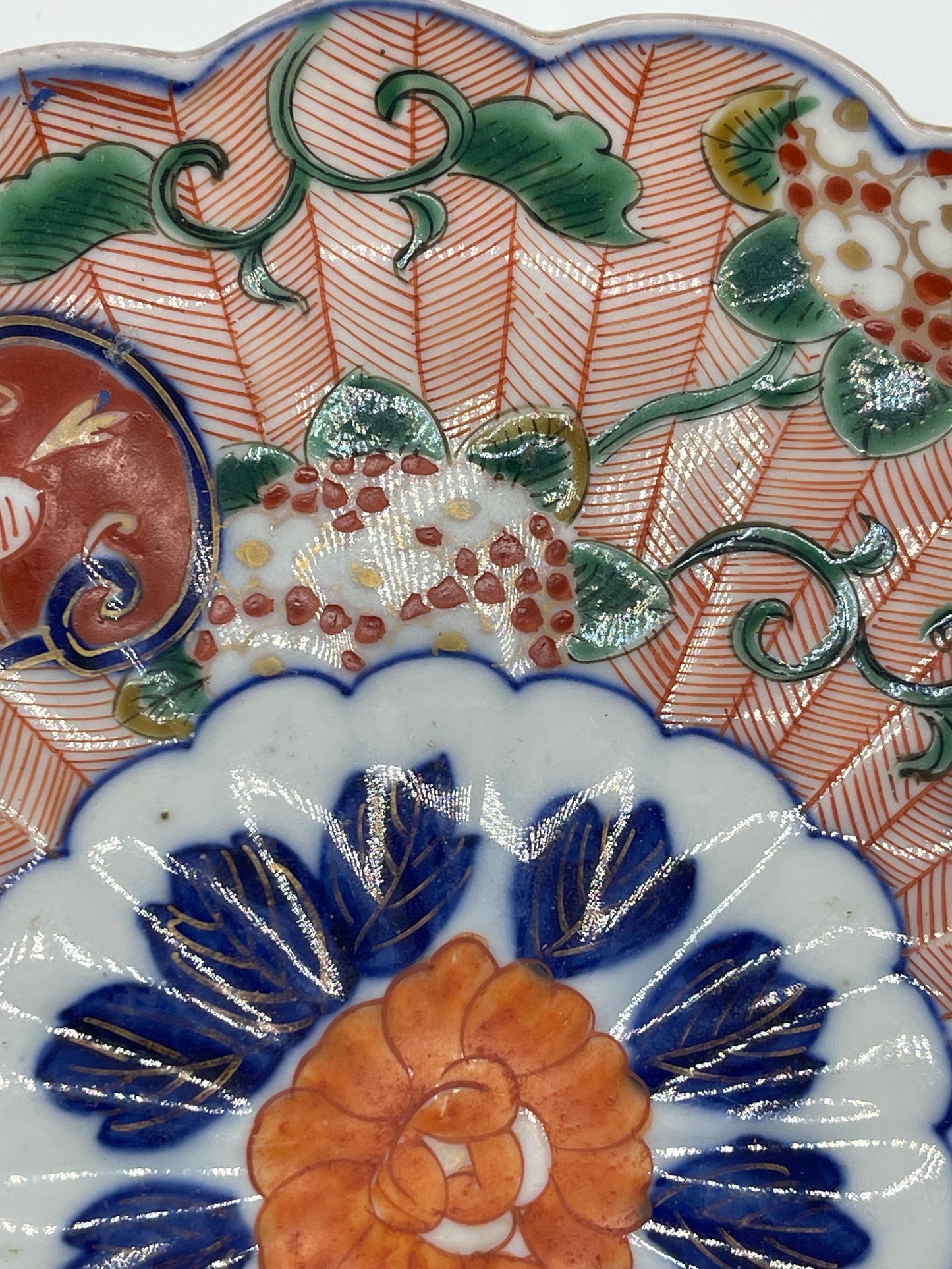 Scalloped 8.25" Imari Plate