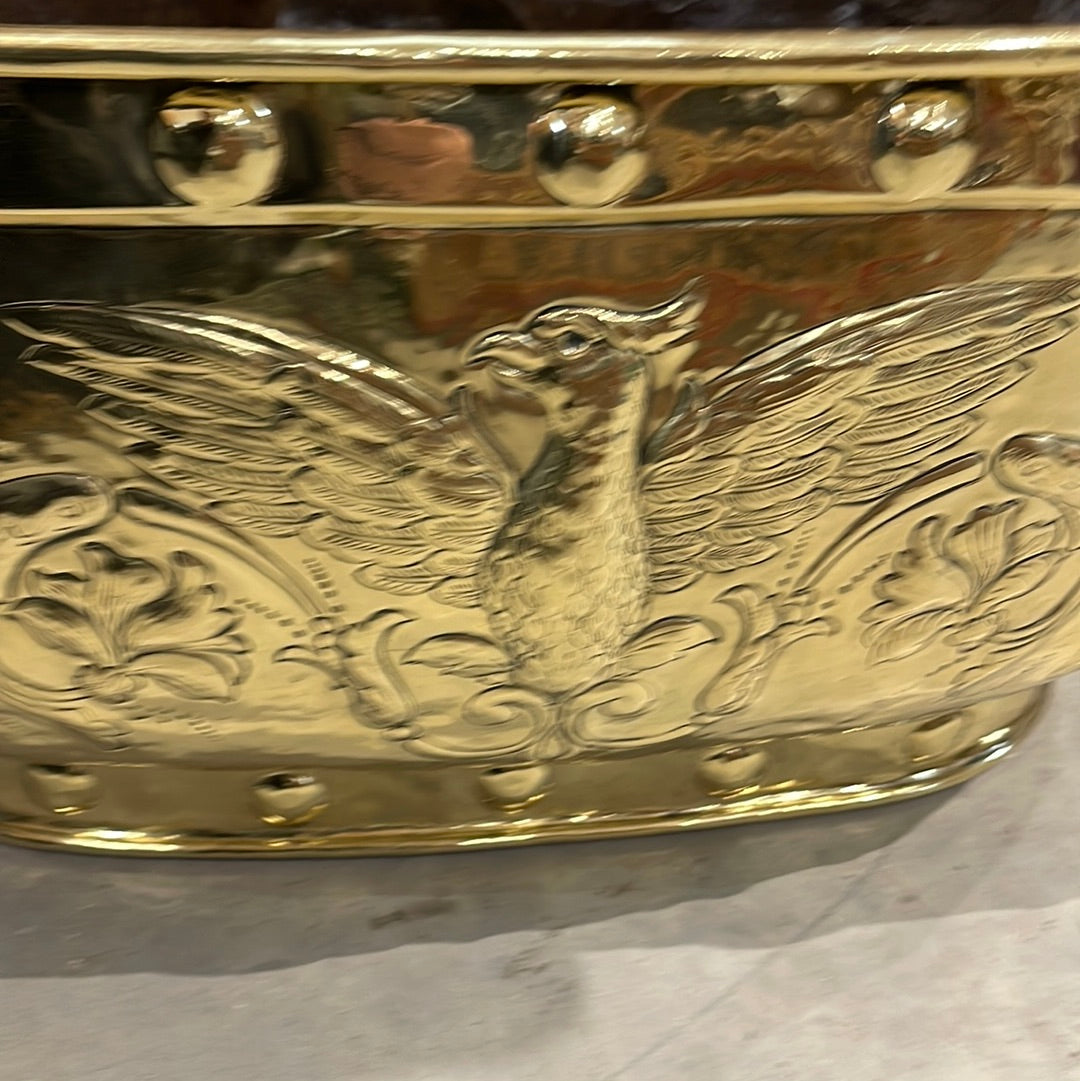 Large Oval Brass Jardiniere 1860