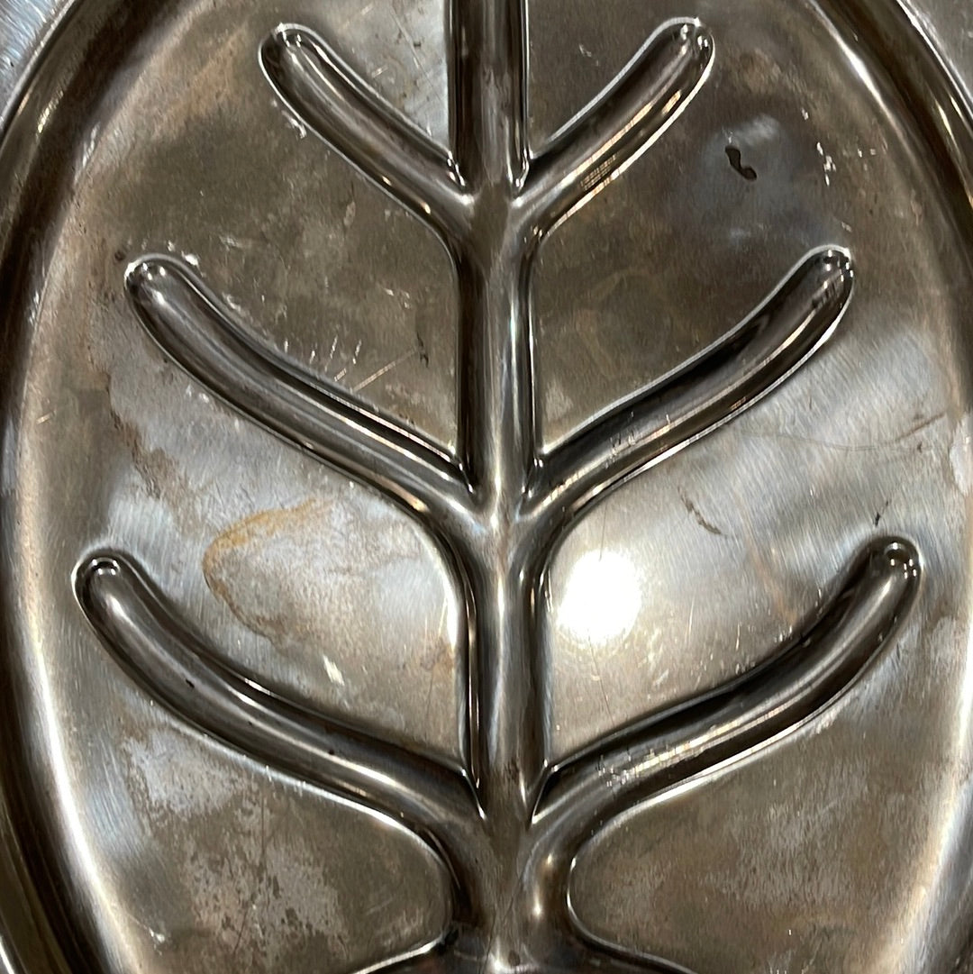 “DB” Engraved Silverplate Tray