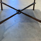 Wooden Coffee Table with Iron Base