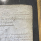 Certificate of Good Service for Citizen Naudel in the Castle Biche 1793 with Wax Seal