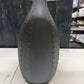 Primitive Dark Satin Table Lamp with Flour Sack Shade
