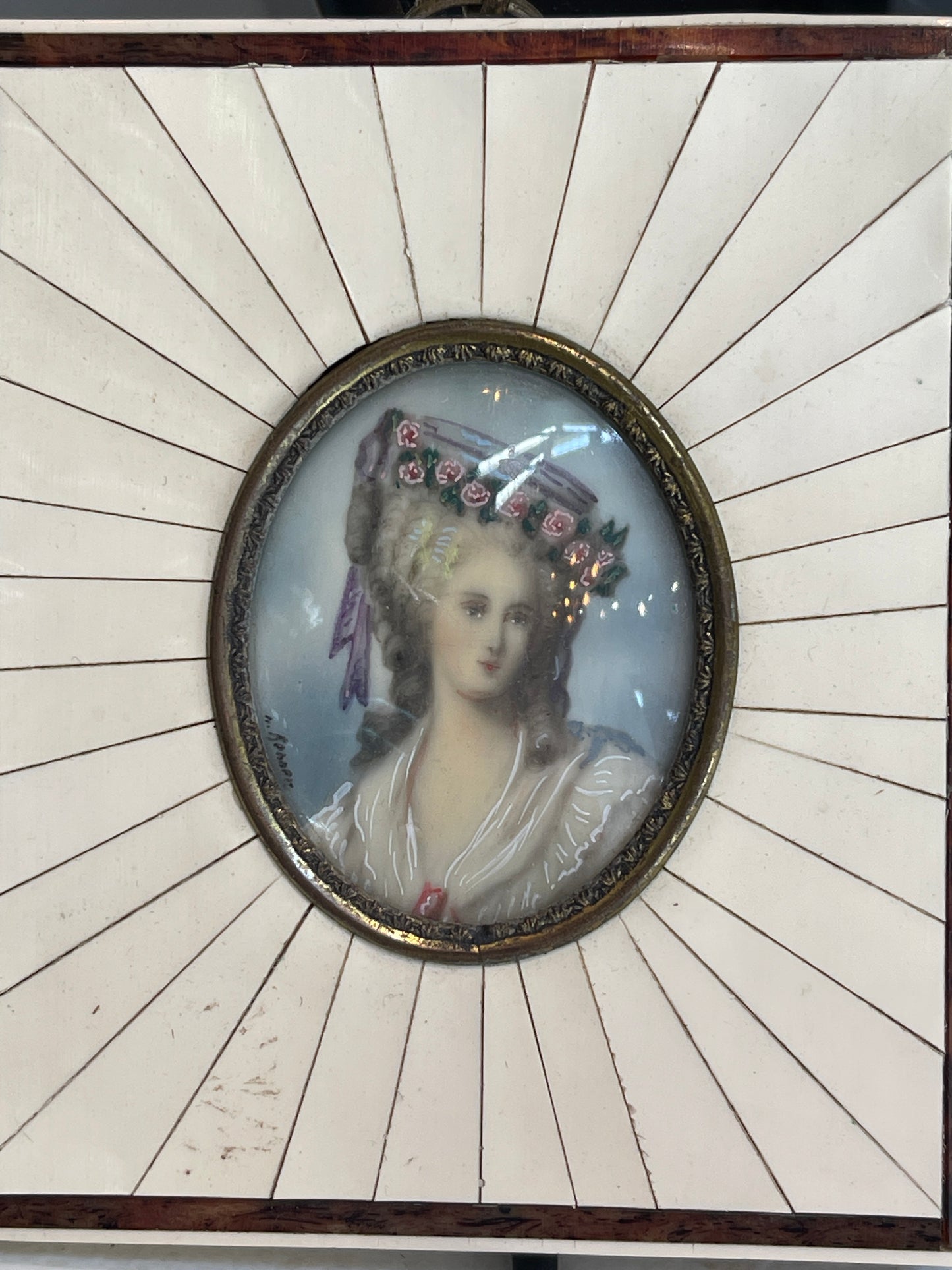 Miniature Portrait Marie Thérèse Louise of Savoy, Princesse de Lamballe