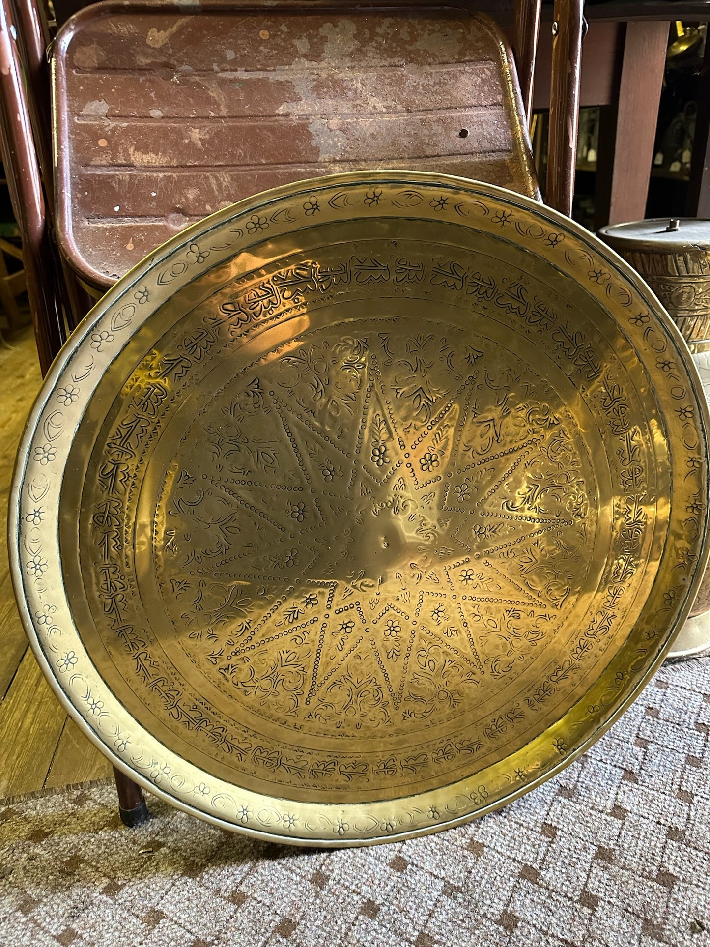 Round Brass Tray