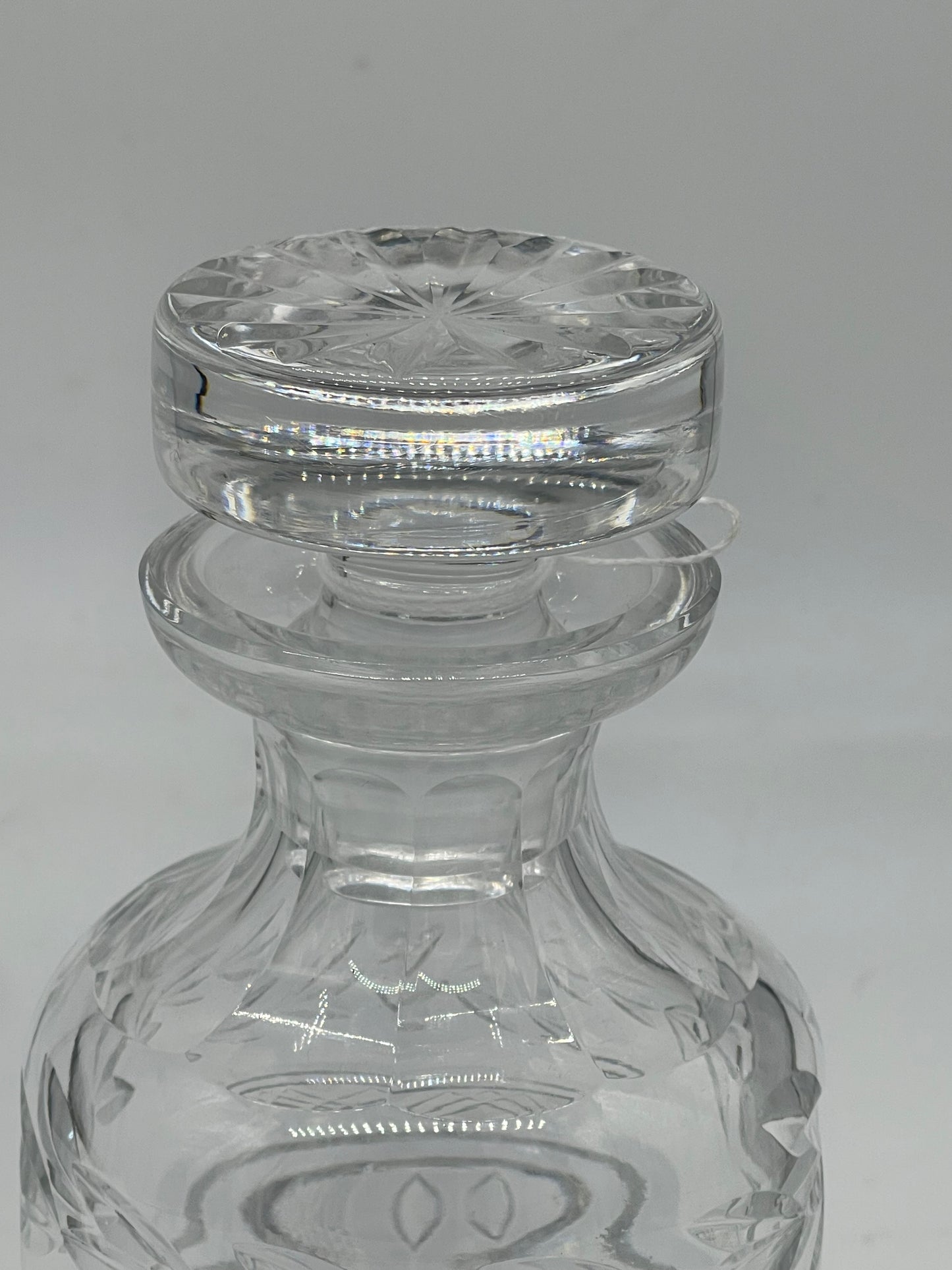 Waterford 421 Laurel Criss Cross Cut Old Fashion Decanter with Stopper