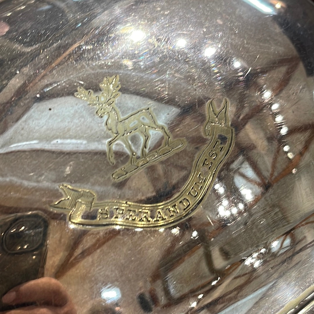 English Silver Plate Dome with Platter Circa 1880