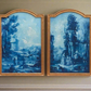 Gilt Arch Frames with Blue Frescos