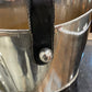 Silver Plate Oblong Champagne Bucket with Leather Handle