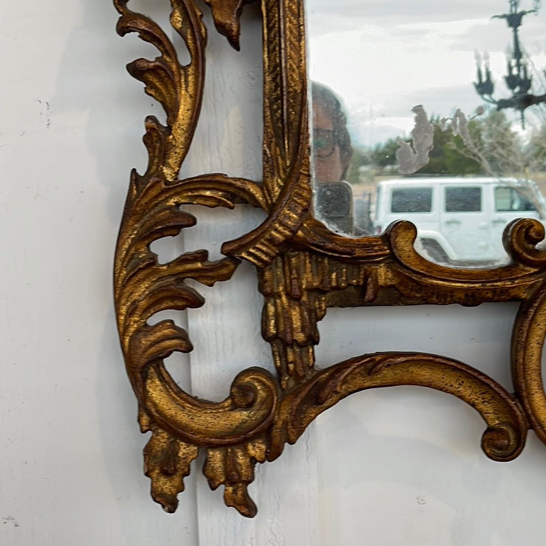 Hand Carved Chippendale Mirror UK 1900