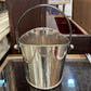 Silver Plate Oblong Champagne Bucket with Leather Handle