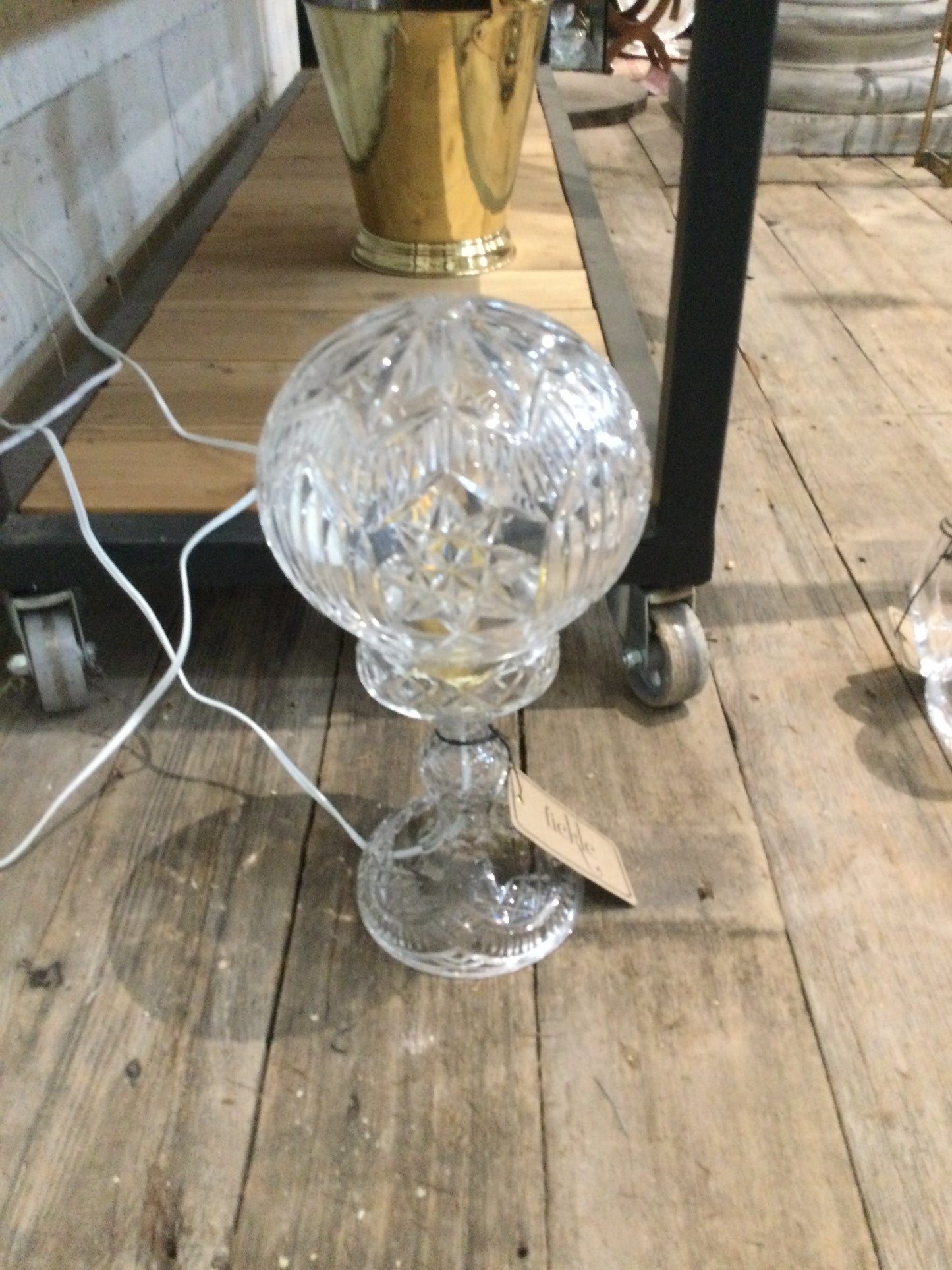 Cut Glass Lamp UK 1910