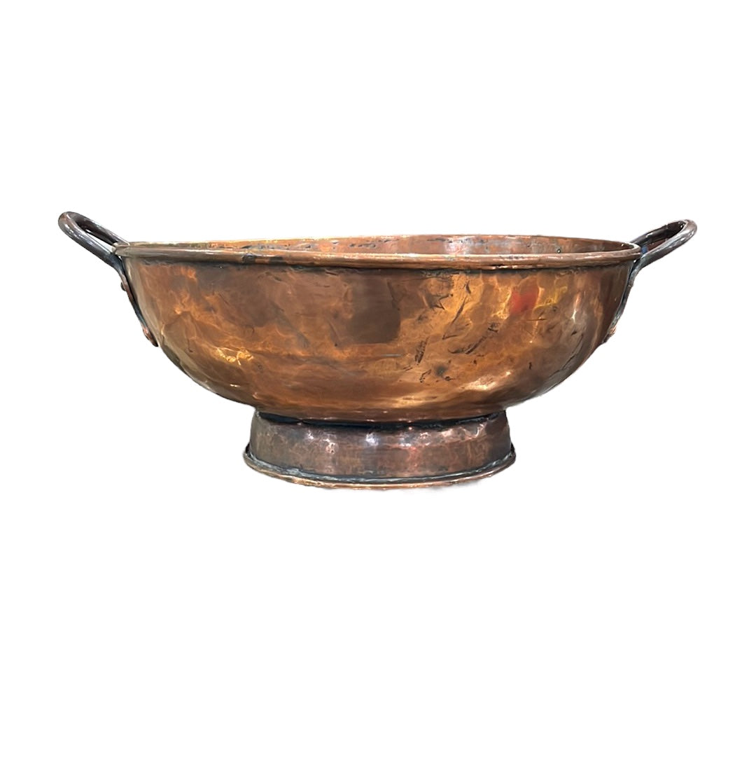 Copper Bowl with Handles