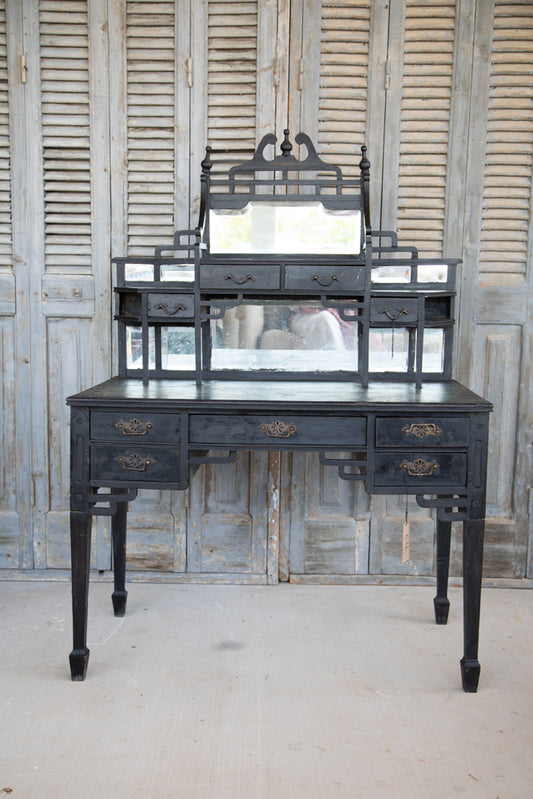 Dressing Table French Dark Ornate