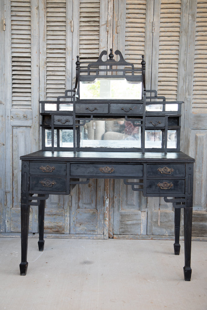 Dressing Table French Dark Ornate