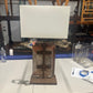 French 19th Century Cast Iron Panel Lamp