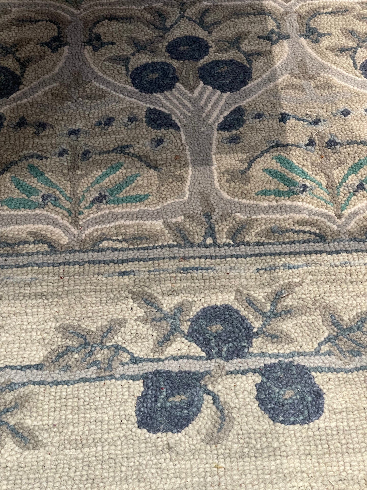 Blue Floral & Vine Brooks Brothers Rug #116