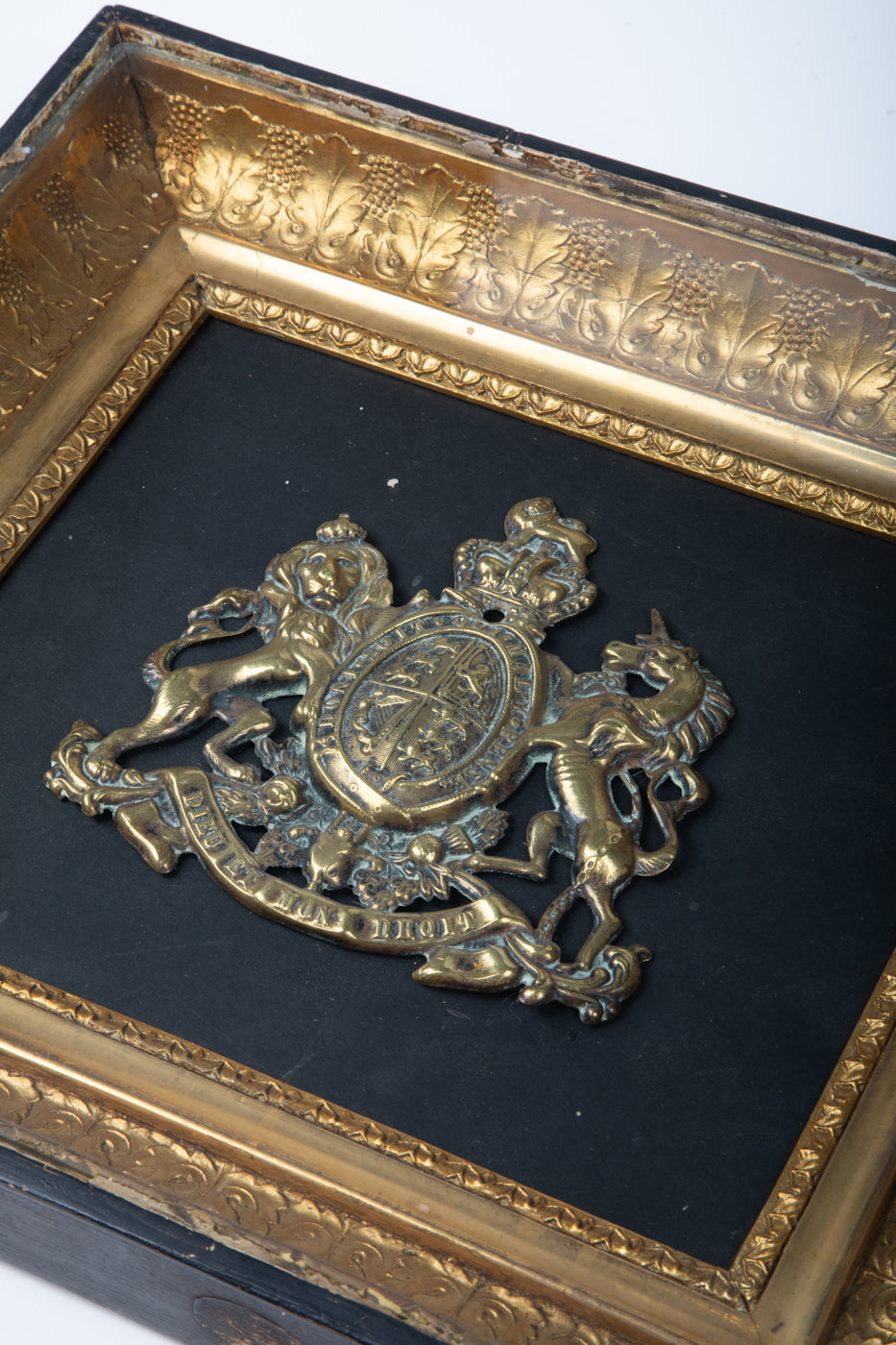 Armorial in Pine and Glass Frame UK 1850