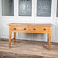 Pine Farmhouse Table with 2 Drawers