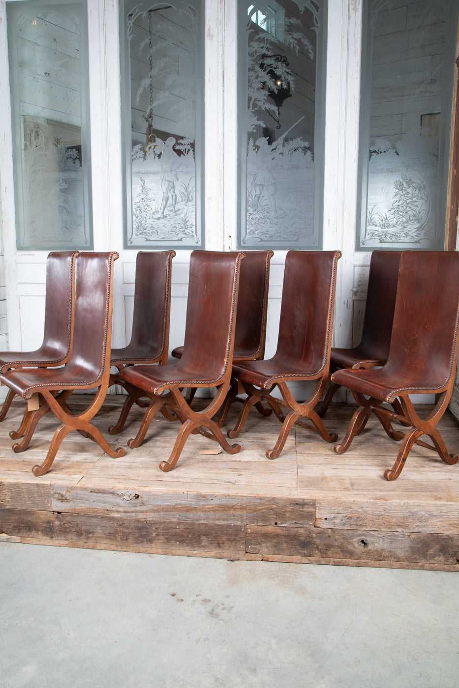 Pierre Lottier Chairs Set of 8  Circa 1930