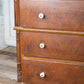 Large French 3 Drawer Dresser wish White Knobs and Light Top