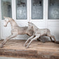 Hardwood Spanish Horse Sculptures Circa 1900
