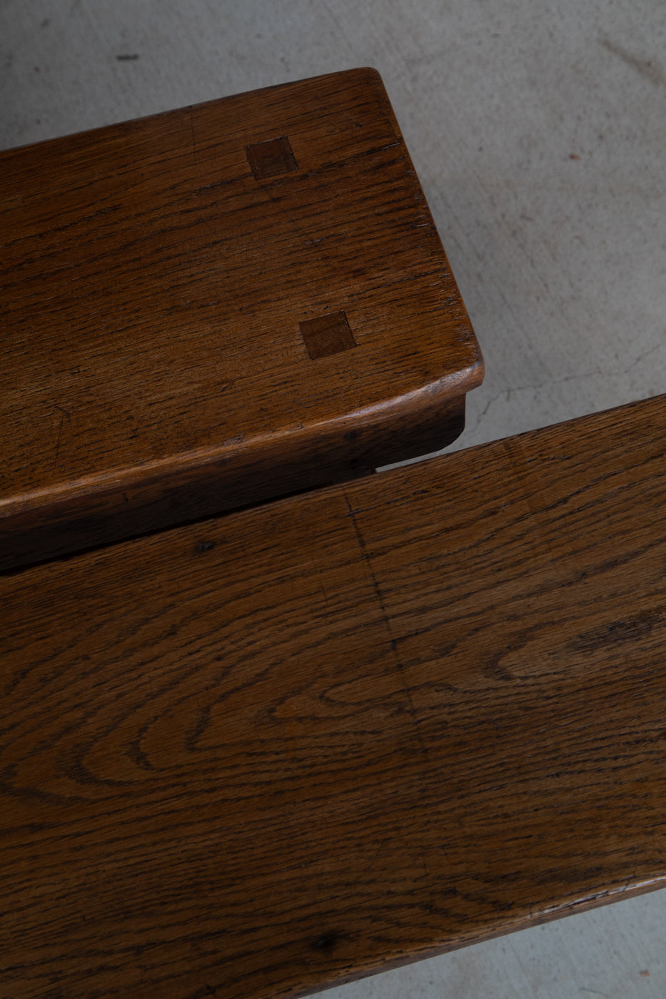 12 ft Oak Refectory Table with Benches Kings School Canterbury