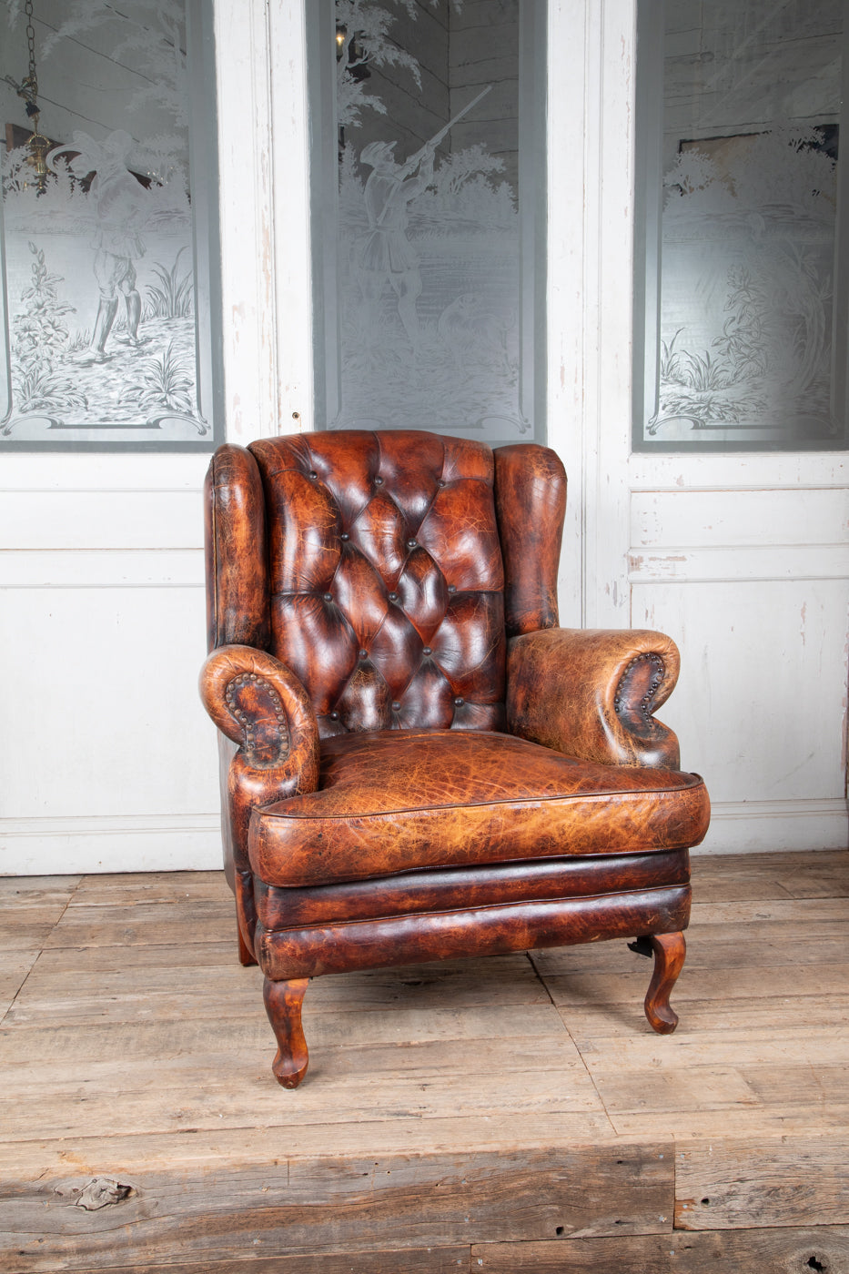 Leather Library Chair