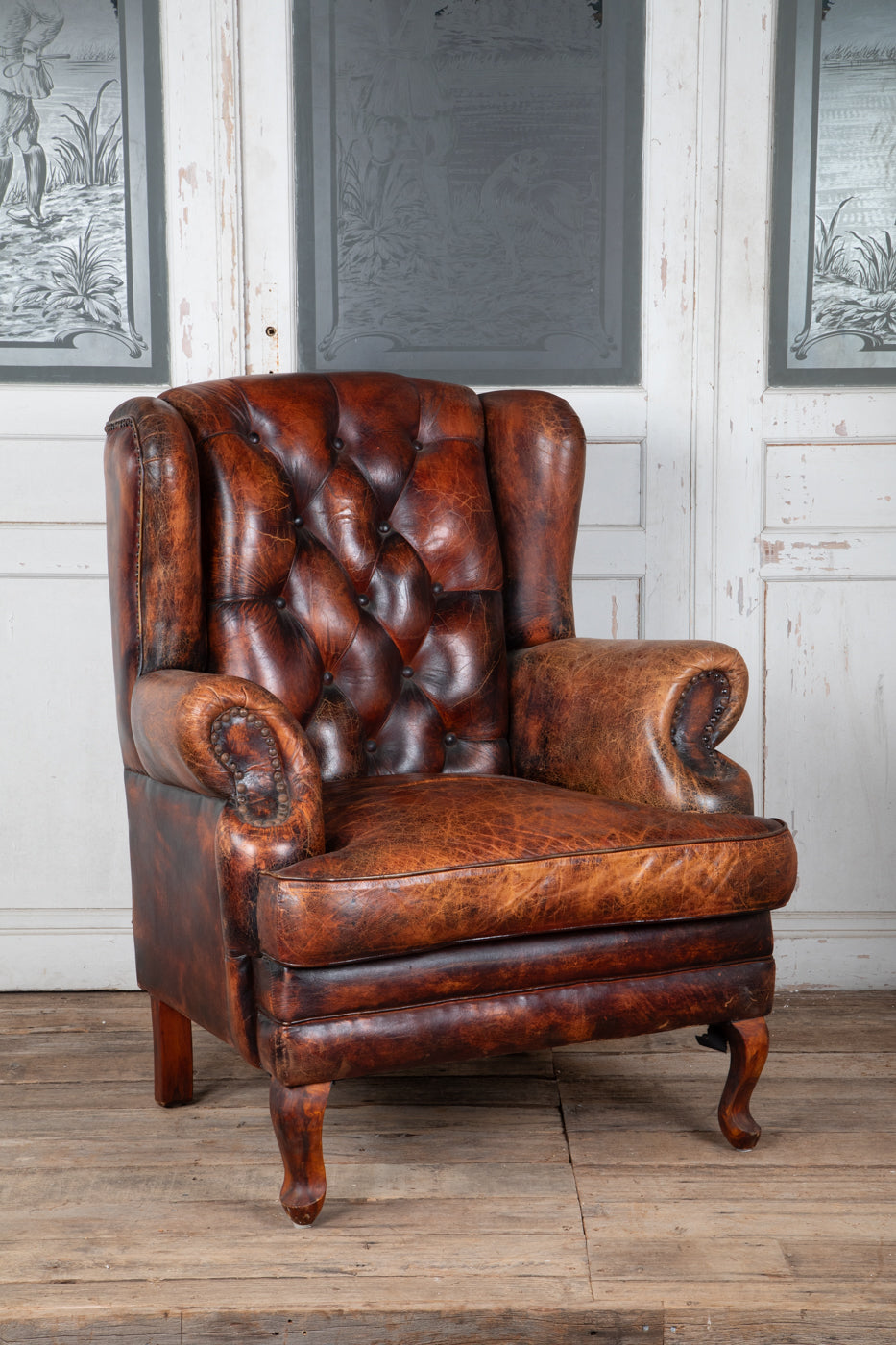 Leather Library Chair