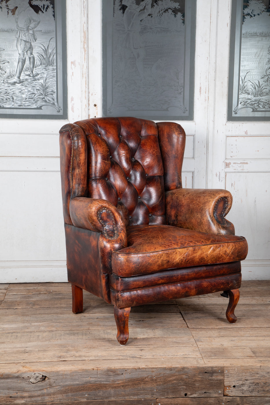 Leather Library Chair