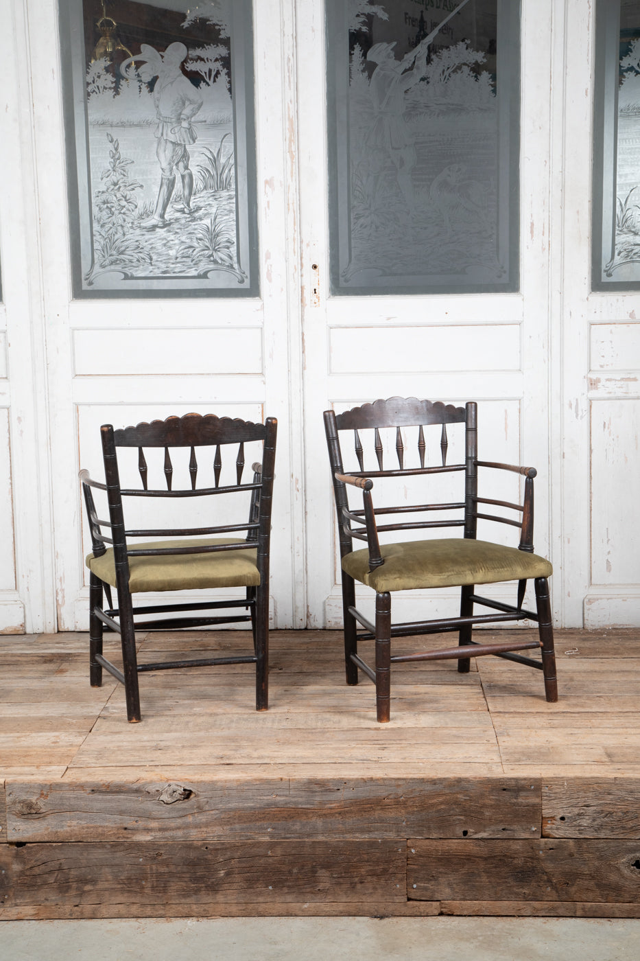 Liberty Ebonised Oak Elbow Chair