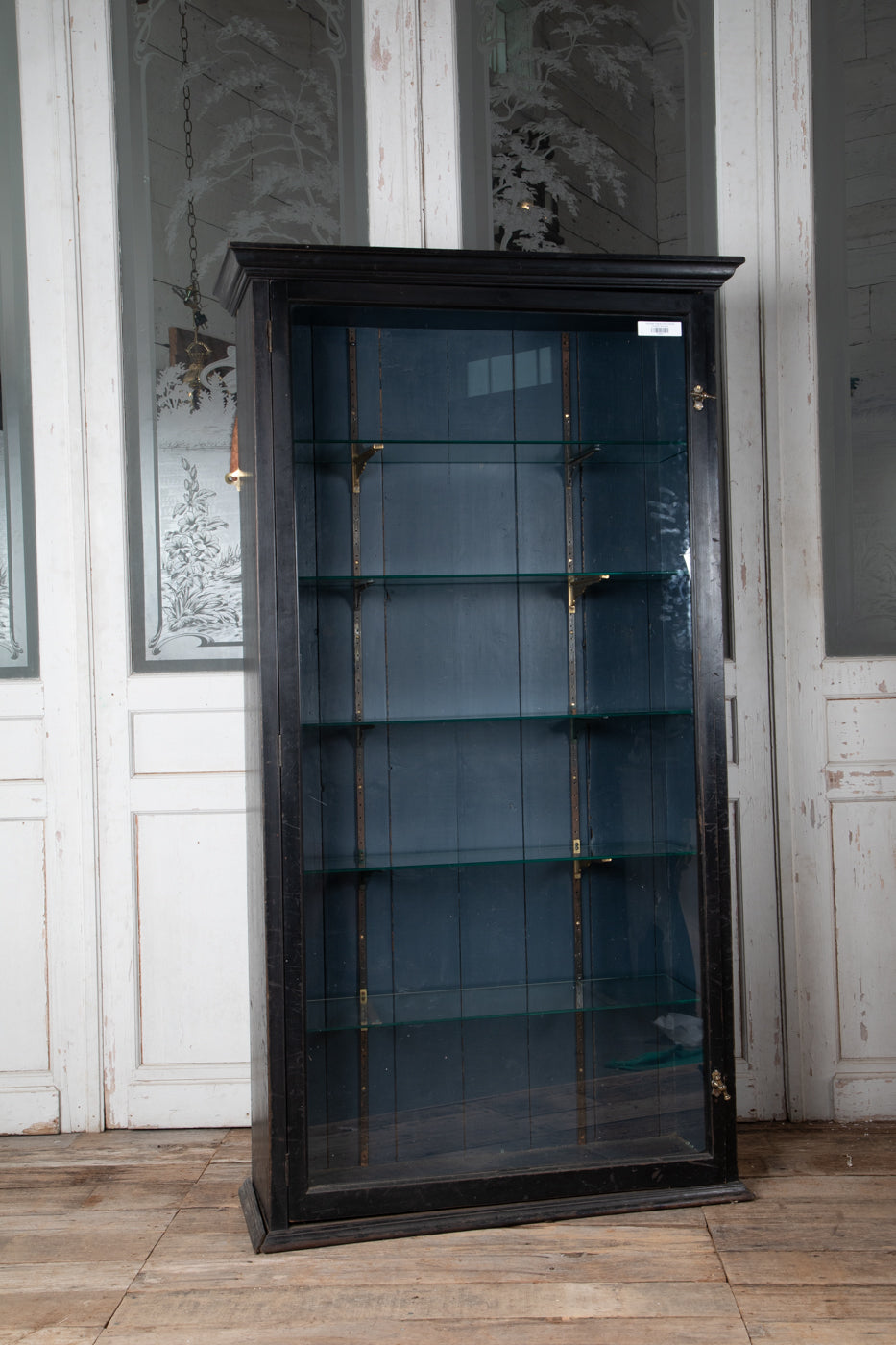 Ebonised Display Shop Cabinet