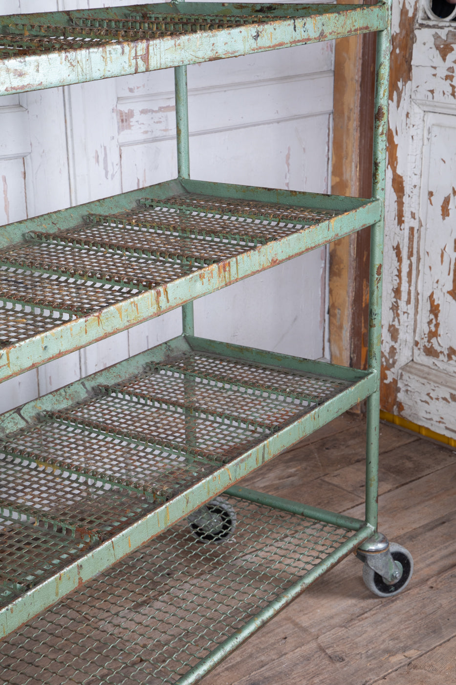 Large Industrial Rolling Cart Green