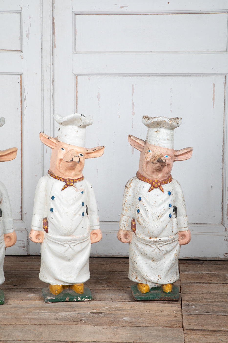 Cast Iron Pig Chefs Priced Per