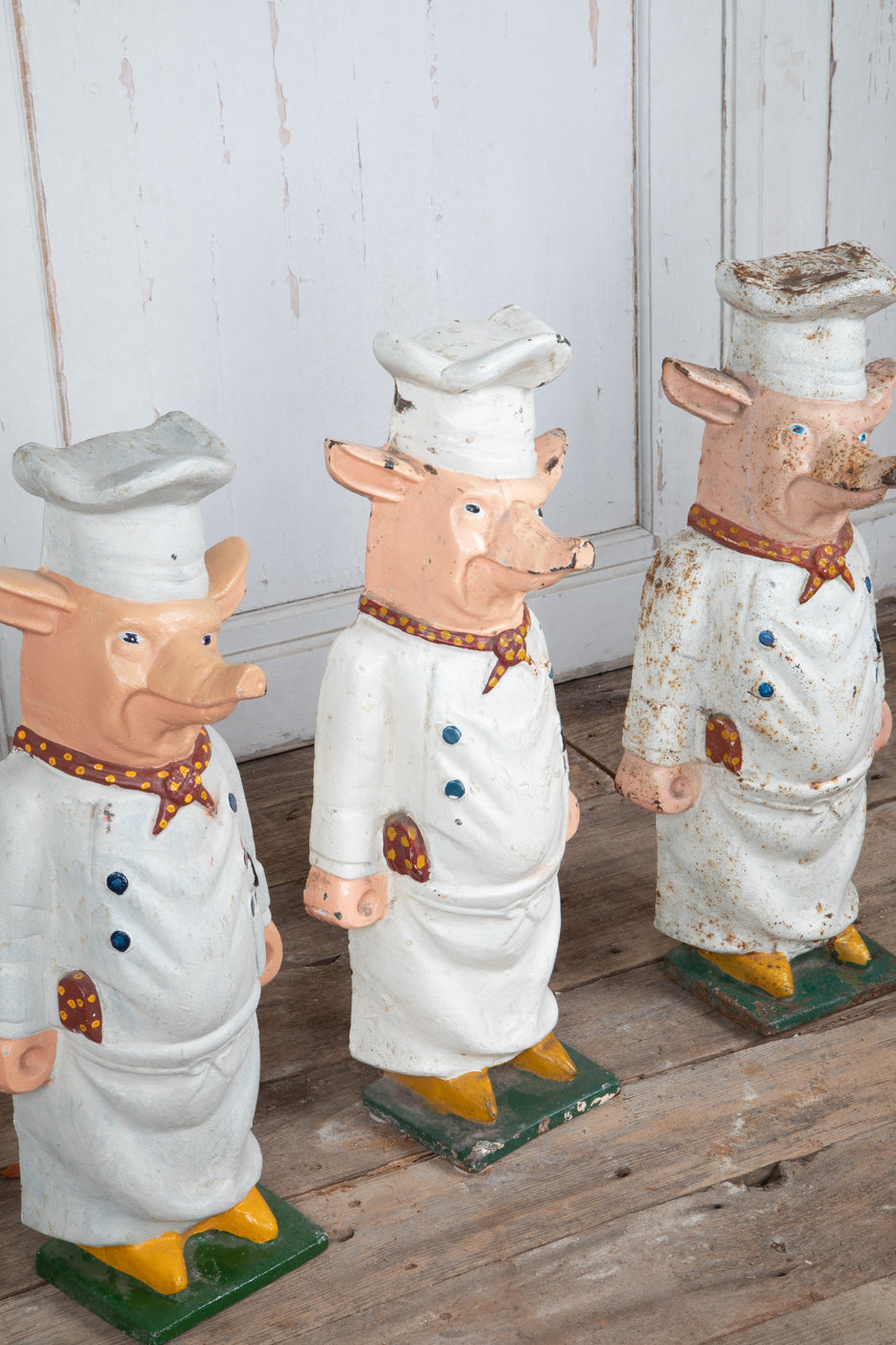 Cast Iron Pig Chefs Priced Per