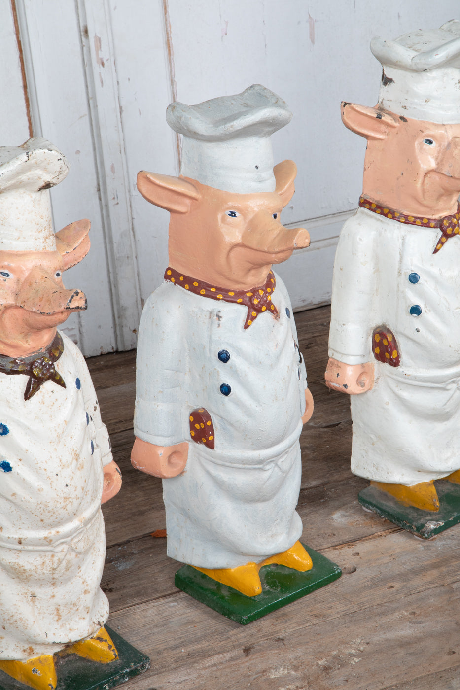 Cast Iron Pig Chefs Priced Per