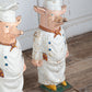 Cast Iron Pig Chefs Priced Per
