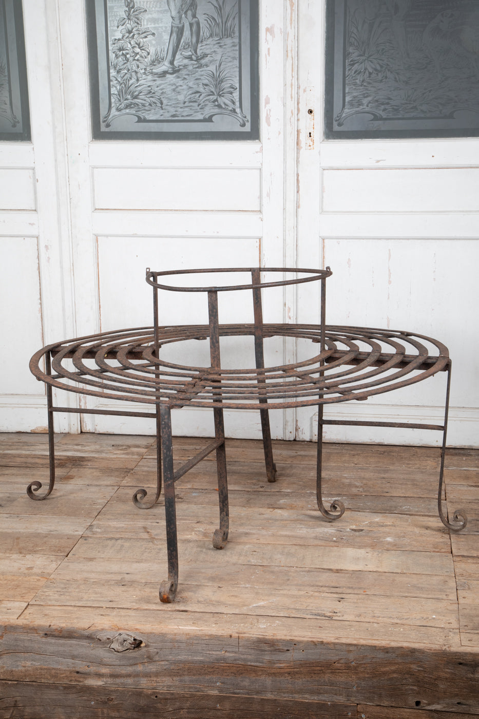 Antique Ironwork Garden Tree Seat