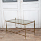 Brass and Glass Cocktail Table