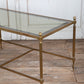 Brass and Glass Cocktail Table