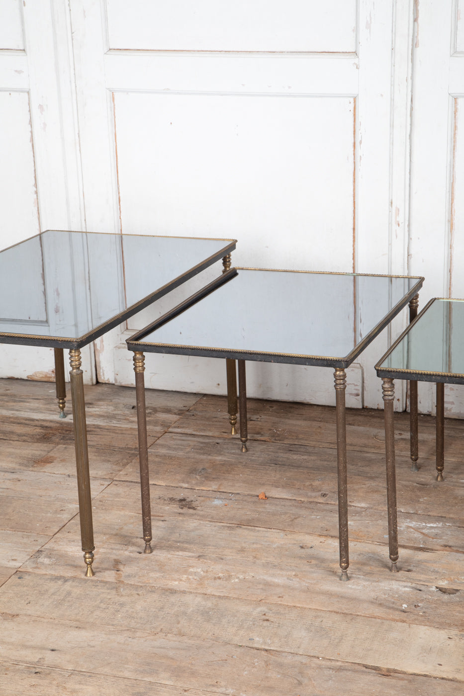 Set of 3 Glass Stacking Tables