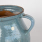 Blue Terra Cotta Pot with 2 Handles