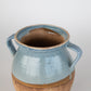 Blue Terra Cotta Pot with 2 Handles