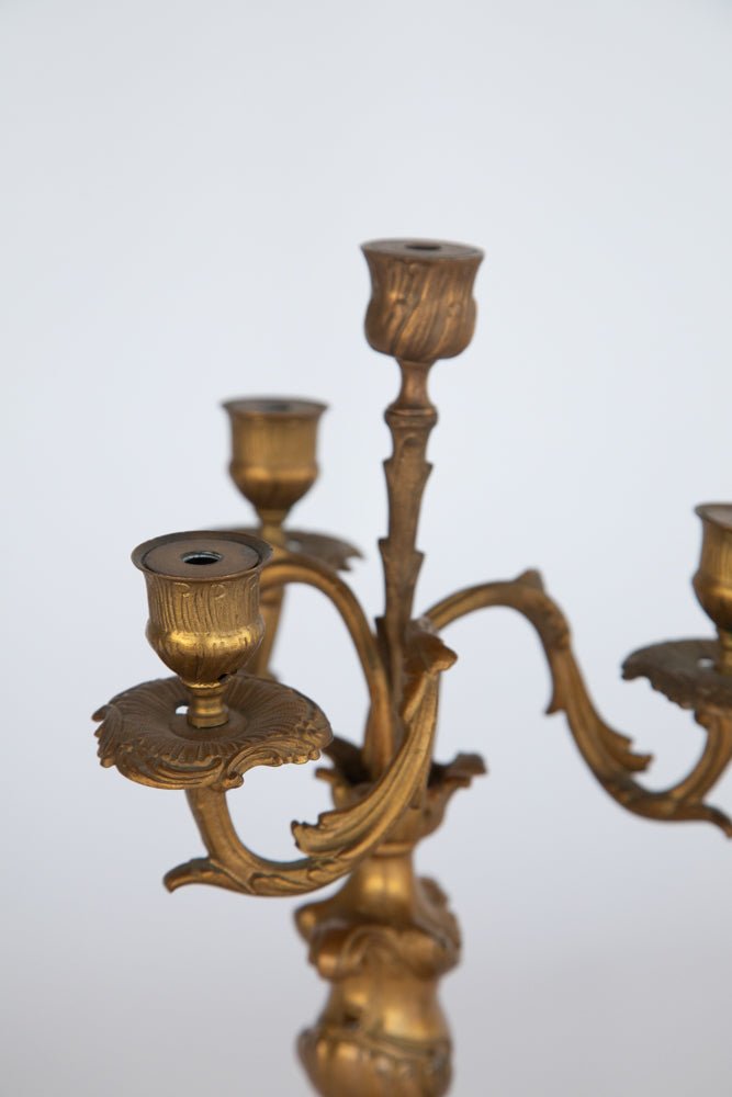 Brass Candelabra Set of 2