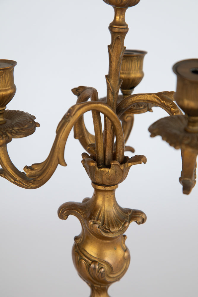 Brass Candelabra Set of 2