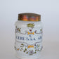 Italian Apothecary Oil Jar with Brass Lid