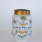 Italian Apothecary Oil Jar with Brass Lid
