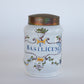 Italian Apothecary Oil Jar with Brass Lid