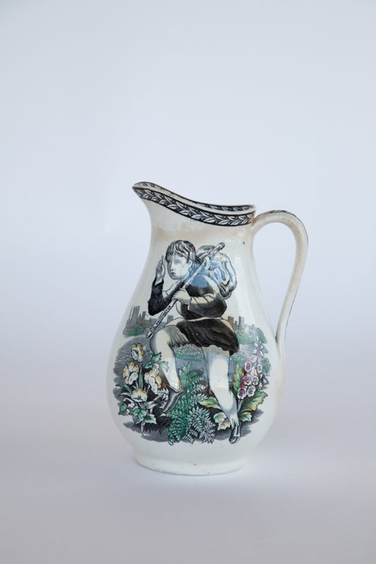 English 1870 Prattware Jug