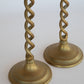 Brass Open Twist Candlesticks - Sold Individually